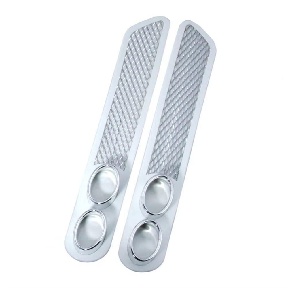 No Drilling Required False Exhaust Pipe Stickers Cool Design Vent Grid Exhaust  Car Decorative
