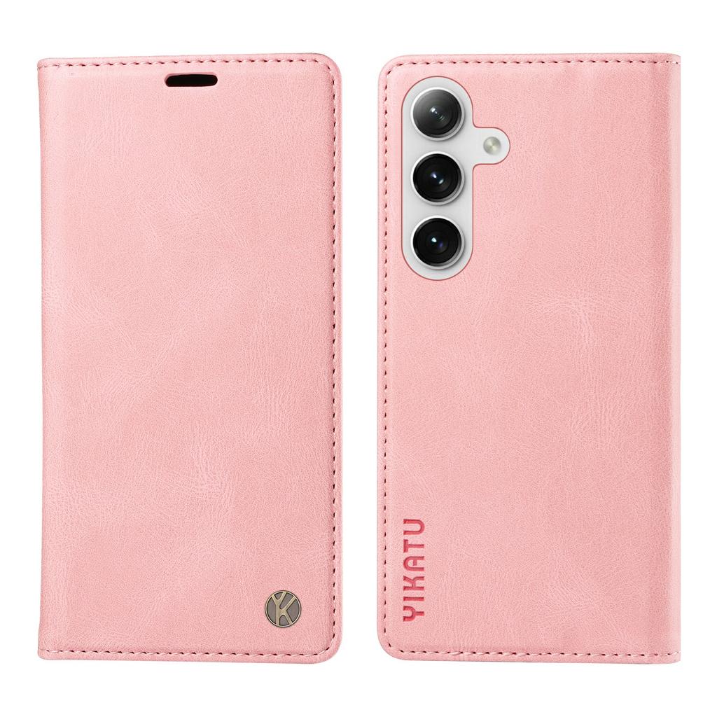 YIKATU YK-004 For Samsung Galaxy S25/S24 Case Wallet Leather Magnetic Clasp Phone Cover