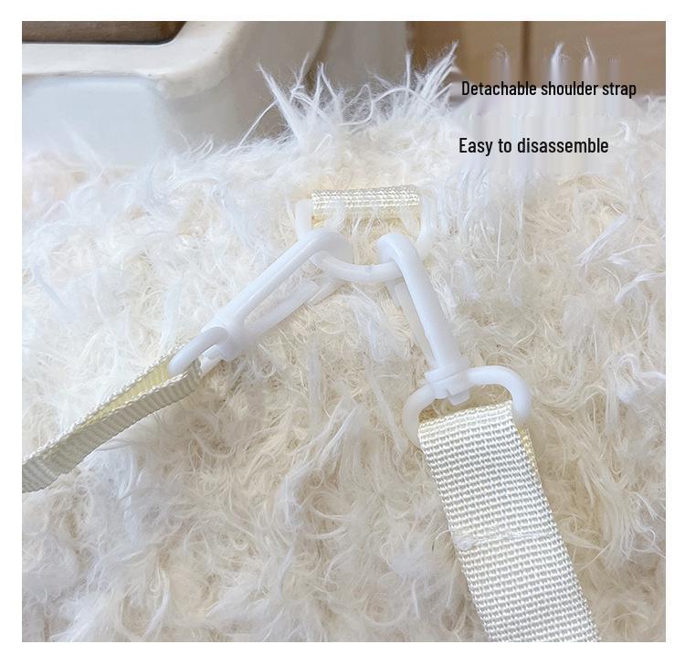 2024 Mori Style Colorful Kitten Large Capacity Fluffy Backpack