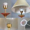Table Lamp Shade Retro Linen Fabric Lampshade Bedroom Bedside Lamp Studies Hotel Wall Lamp Lampshade Floor Light Cover E27
