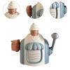 Blue 17.5x11.5x21cm Ice Cream Foam Bath Toy for Kids Ages 3-5