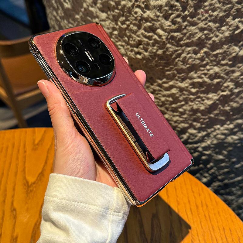 Applicable to Huawei matex6 mobile phone case new wristband bracket central axis anti-drop x5 Internet celebrities x3 business men and women leather c