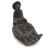 Incense Burner Buddha and Hand Black
