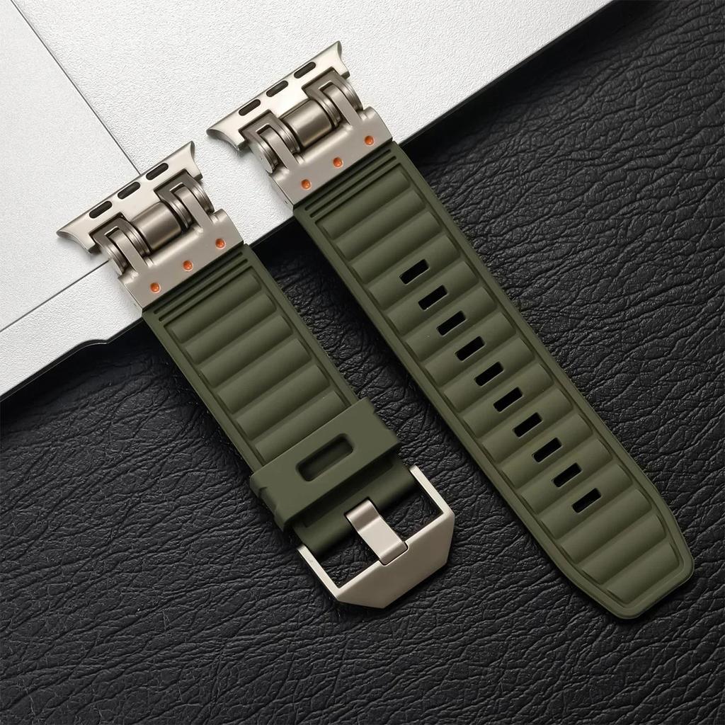 Silicone Band for Apple Watch Ultra3 2 49mm 45mm 44mm 42mm Sports Strap Correas for IWatch Series 11 10 46mm 9 8 7 6 SE Bracelet