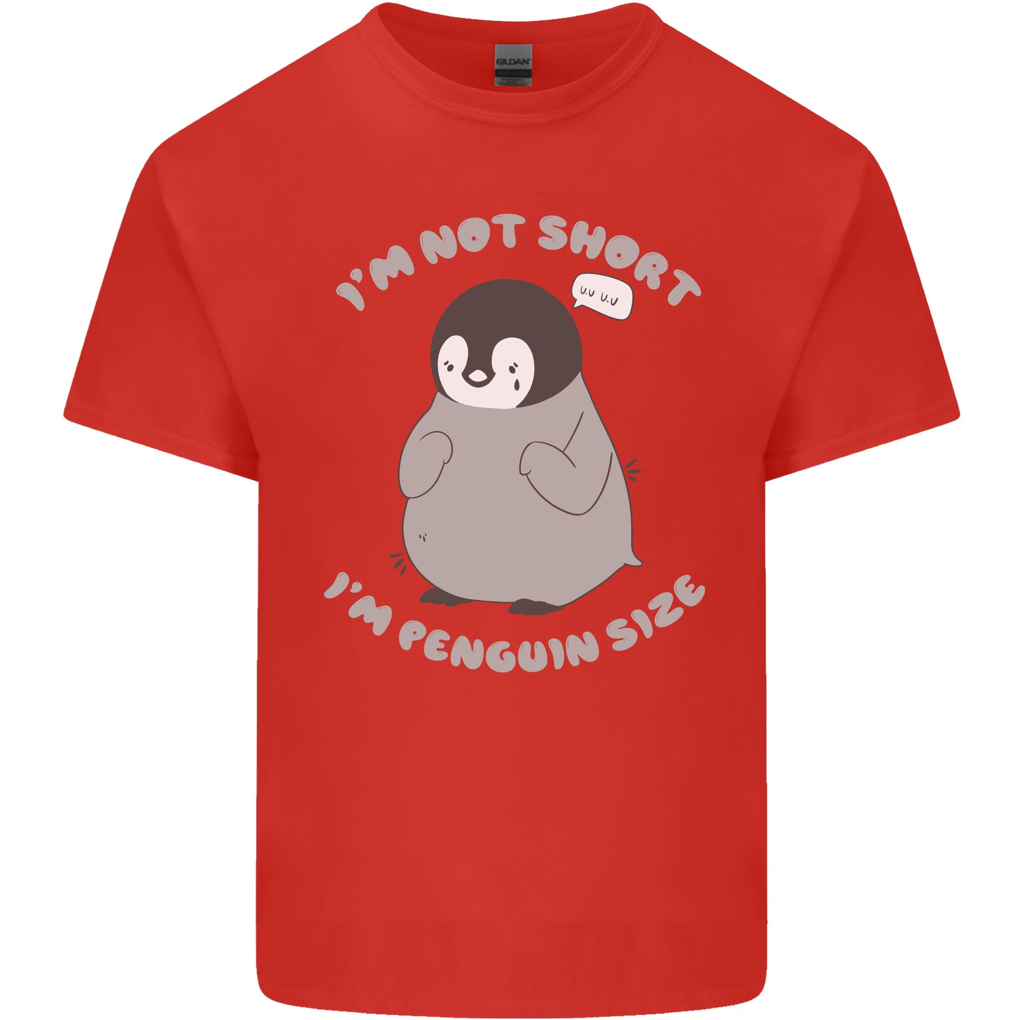 Im Not Short Im Penguine Size Funny Unisexs Light Cotton TShirt S