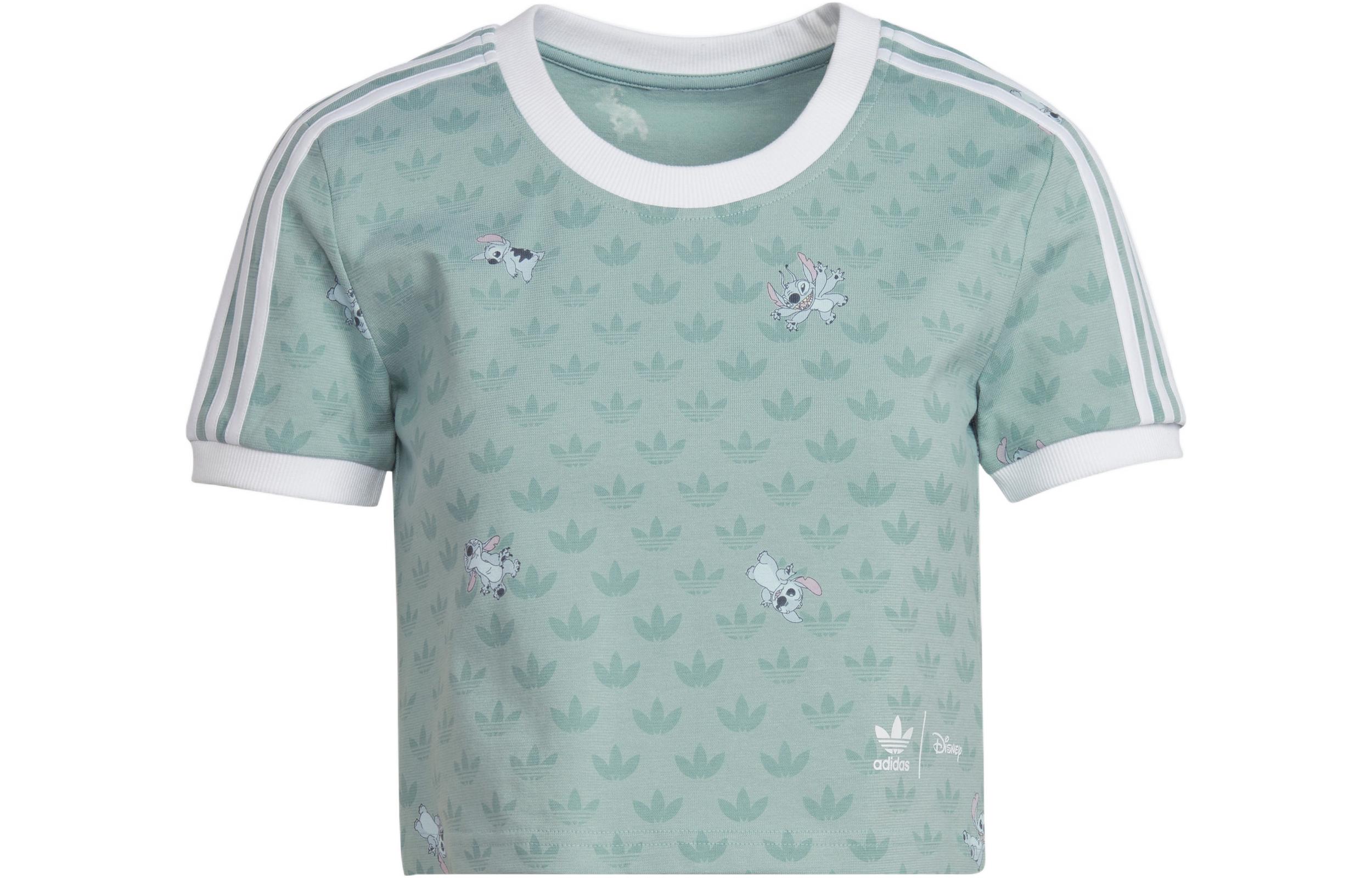 Adidas Originals x Disney Stitch T Shirt Women s Light Green HT3943 30