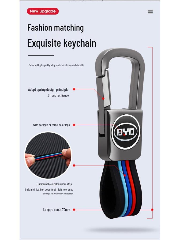 BYD Song/Tang Max, G5 Surui, E5 Sirui, G6 Qin Car Metal Key Shell, Smart Buckle (Old Models)