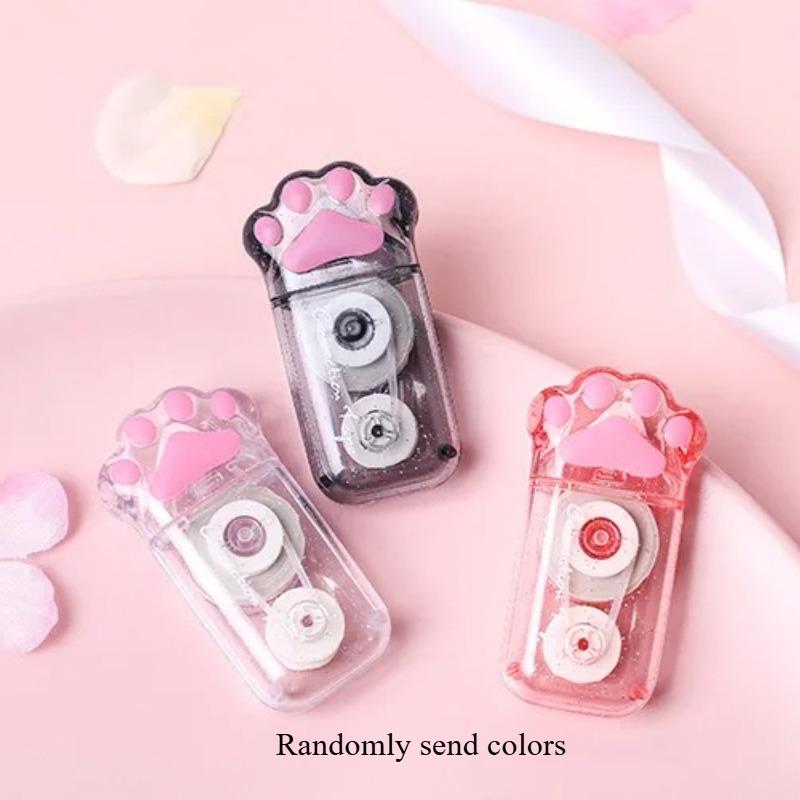 1pcs White Out Cute Cat Claw Correction Tape Pen School and Office Supplies Stationery Good Looking Correction Tape