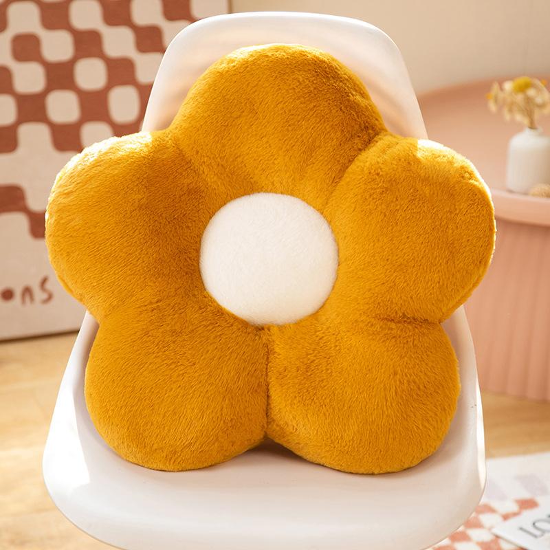 Cushion Flower Circular Shape Cloth With Soft Nap Office Classroom Chair Cushion Couch Pillow Bedroom Floor Winter Thick