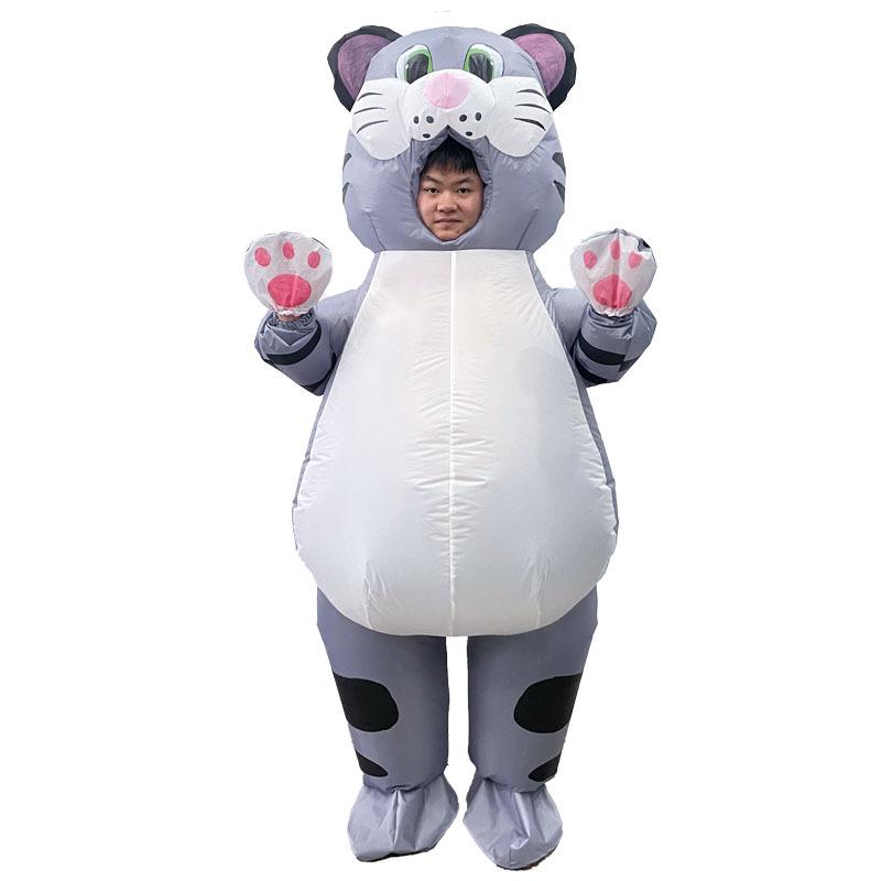 Inflatable Cat Costume: Halloween & Stage Performance Cosplay