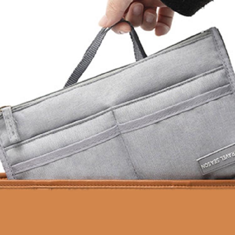 Versatile Travel Toiletry Bag with Double Zipper Opening Insert Bags Organizer