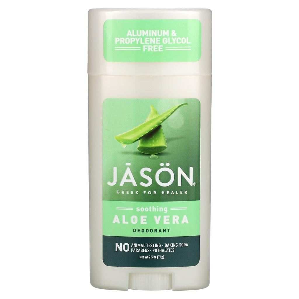 Jason Natural Deodorant Stick, Soothing Aloe Vera, 71g (2.5oz)