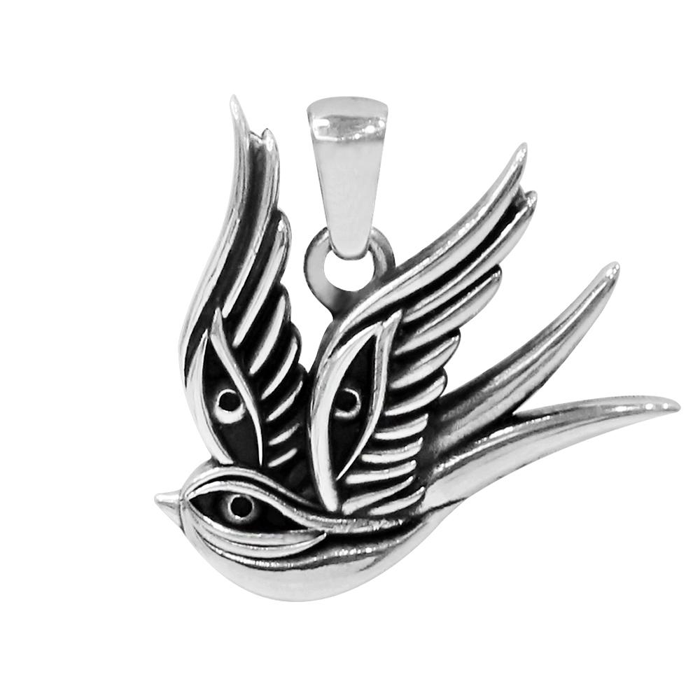 Anonymous Artisan Oldschool Swallow Eye Pendant