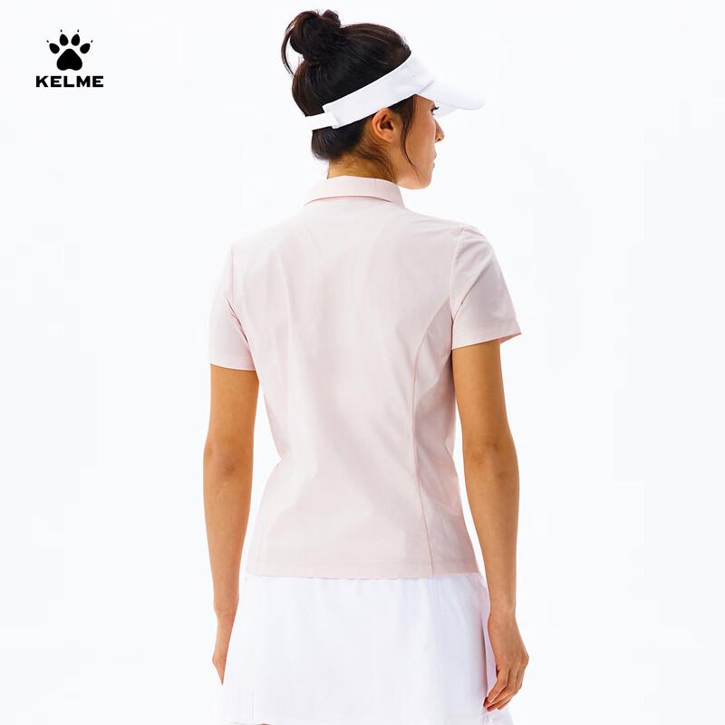 KELME Damen Kurzarm-Poloshirt mit Baumwollgefühl und Schnelltrocknung