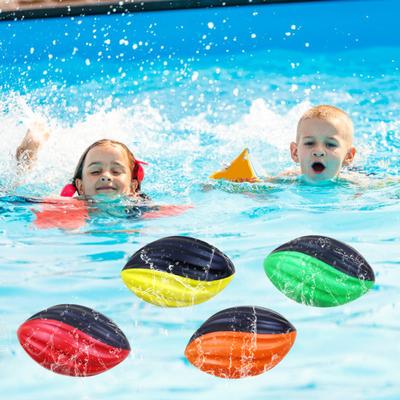 Soft Rugby Ball Kids Foam Spiral Football Toy Easy Grip Decompression Toy Hand-Eye Coordination Training Small Footballs for School Sports Party Game