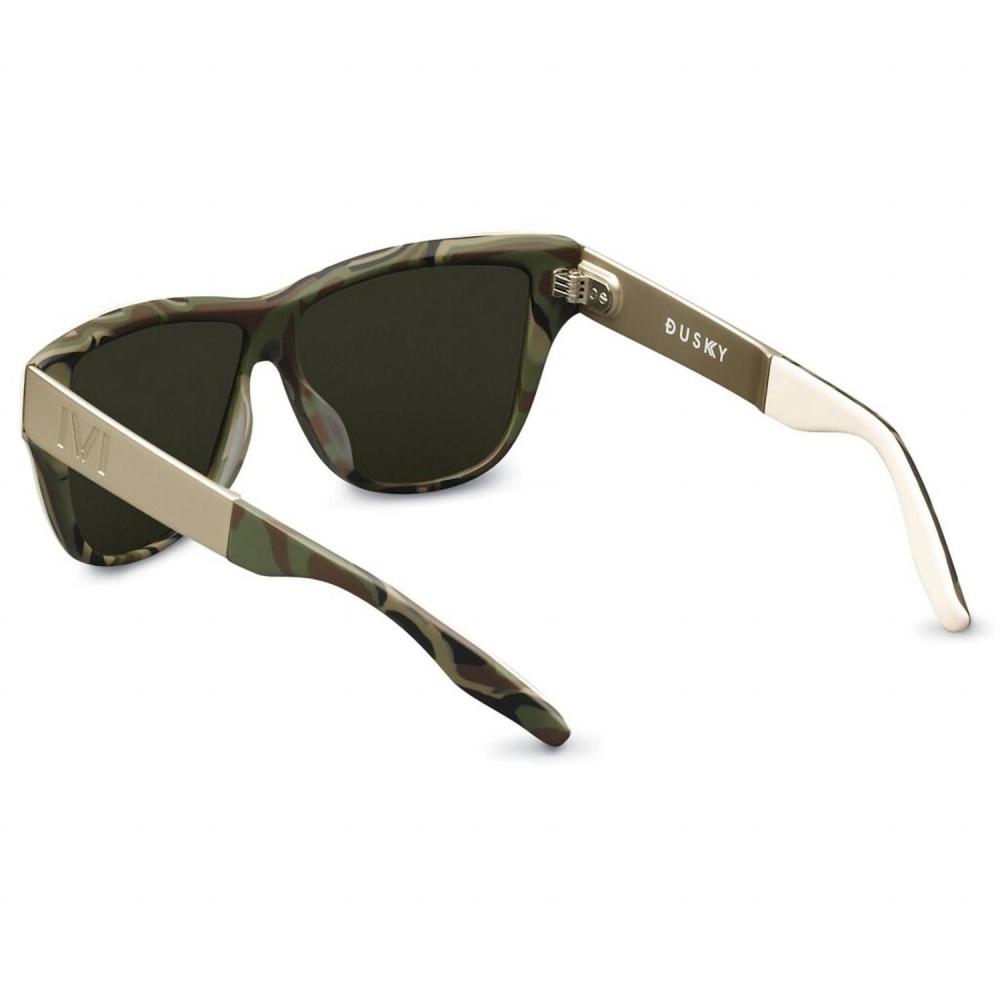 Ivi Vision Dusky  Dpm   Brushed AlumInum   Green Grey Lens In Polished Ivory Polished Ivory