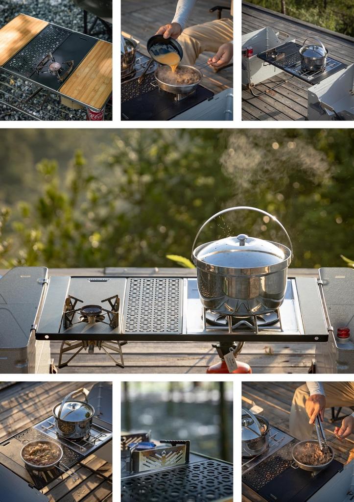 CAMPING MOON Bridge-top for IGT, 2 Units, Black, CK-12F-2P