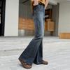 2025 Girls' Stylish Fall Micro-Flared Jeans - Korean Style Children's Pants