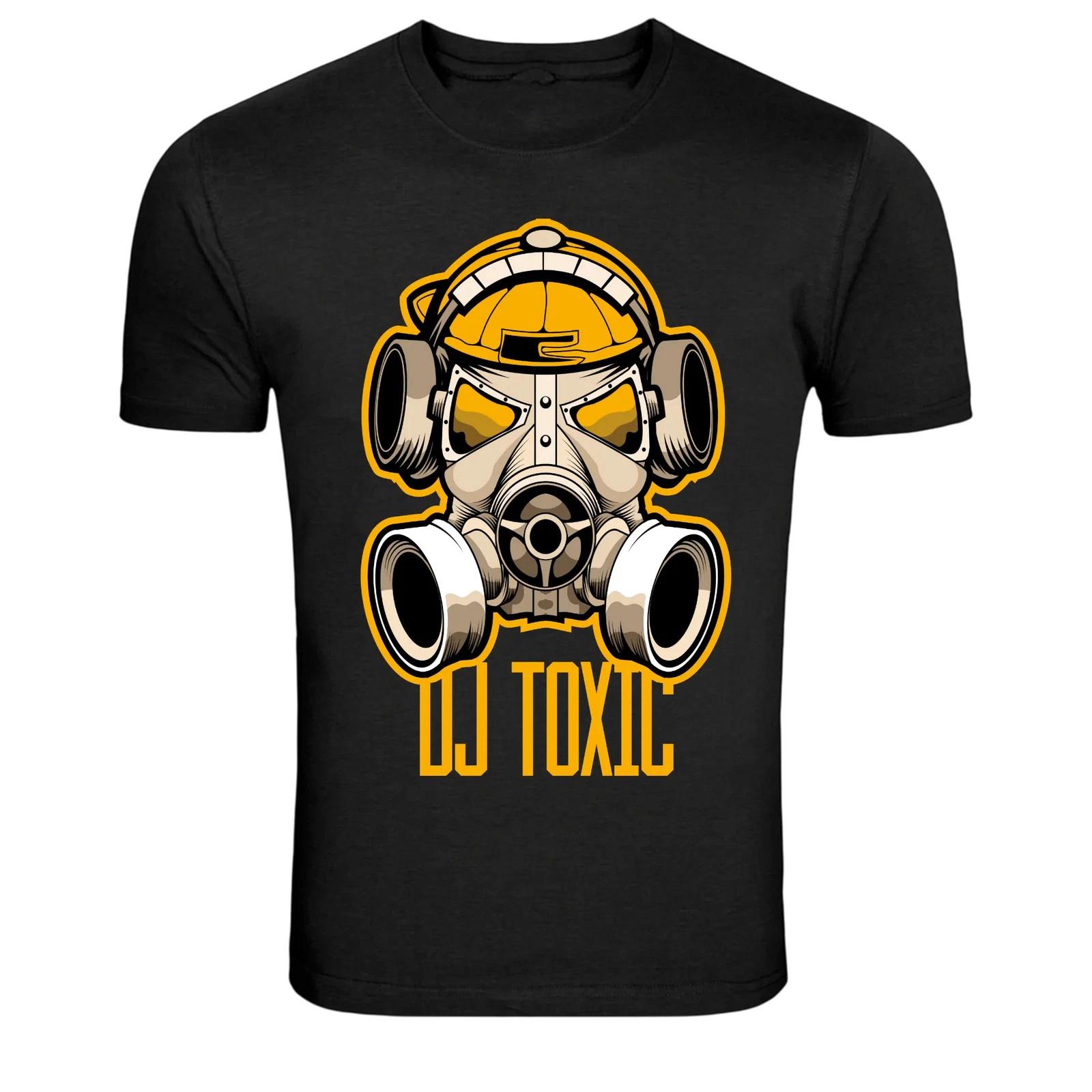 DJ Toxic Gas Mask Music Graphic T-Shirt S
