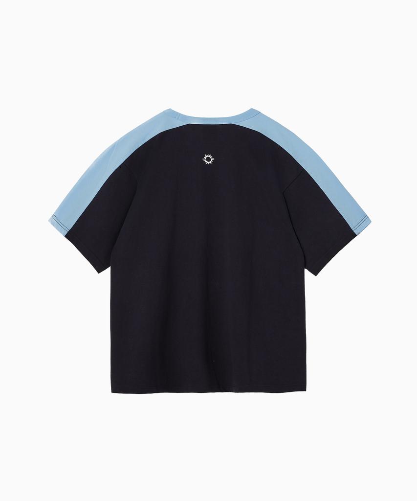 HELLO SUNRISE Hs Longboard Tee_Navy