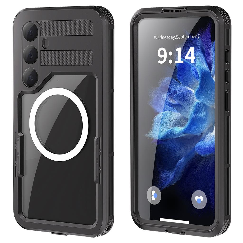 REDPEPPER For Samsung Galaxy S25+ IP68 Waterproof Magnetic Case Clear Phone Cover