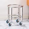 HPMILY 55cm Commercial Mobile Stainless Steel Bucket Stand