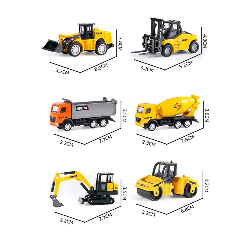 Alloy Engineering Car Model Excavator Dumper Dump Truck Loader Bulldozer Tractor Collection Toys For Kids Gifts