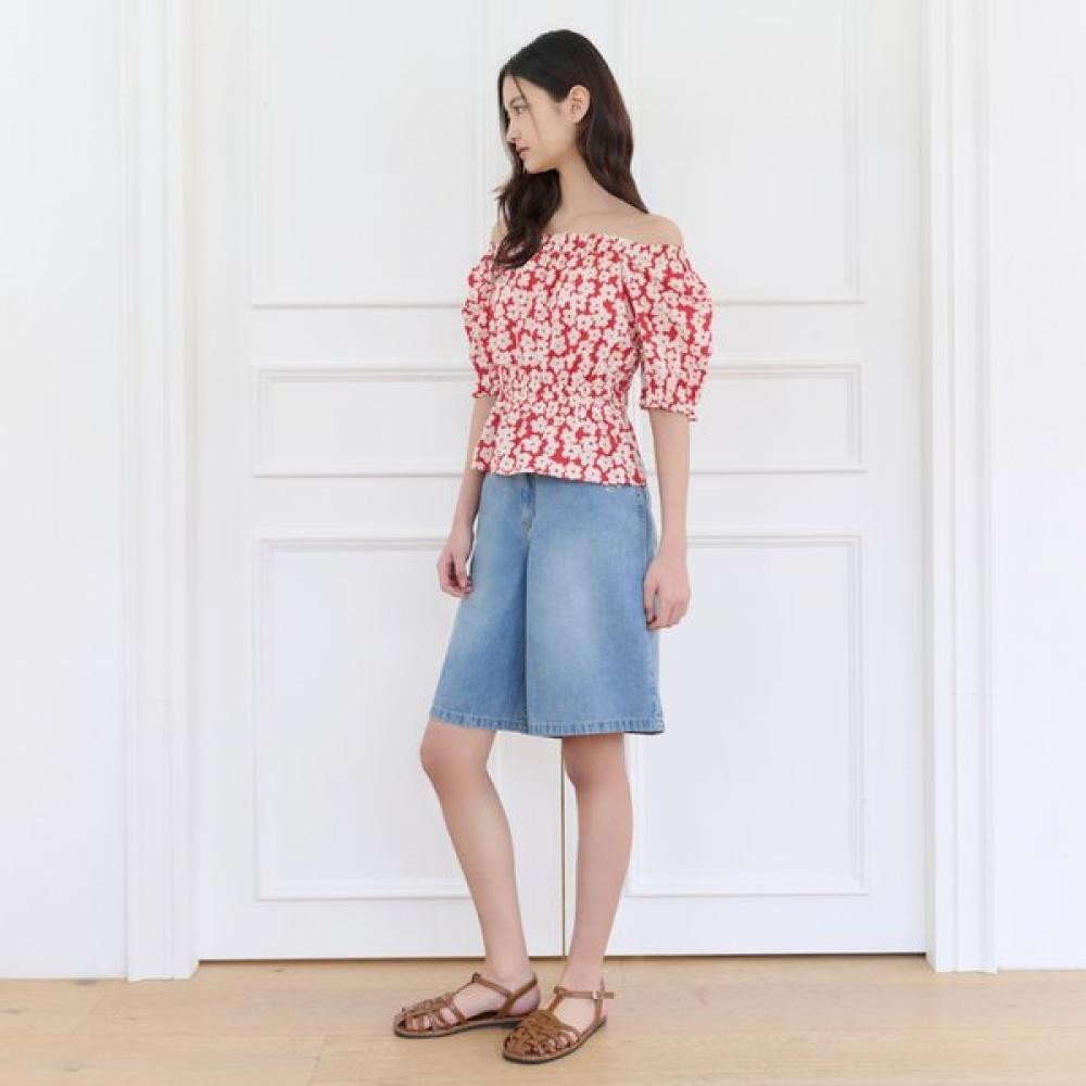 Thursday Island Women Shirring Point Flower Blouse T264mbl277w