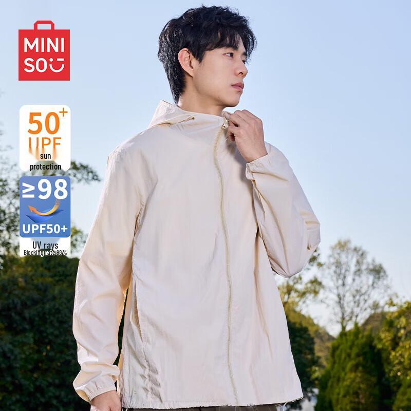 MINISO Men s UPF50+ Cooling Hooded Sun Protection Jacket XL