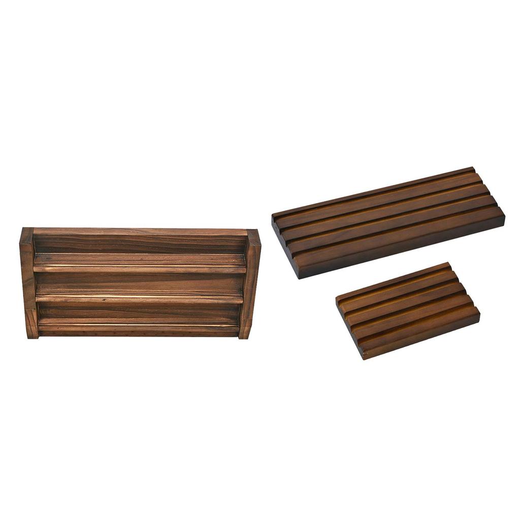 Supporto Display per Monete Challenge a 4 File (Finitura Noce) Custodia Collezionista Monete
