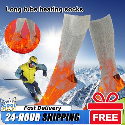 3 Level Temperature Winter Heating Socks Cold-Proof Winter Warm Thermal Socks Electric Heating Socks for Outdoor Skiing Hiking