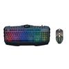 New Wired Mouse Keyboard Combination With Colorful Light Emitting 3-speed 1600DPI 125HZ Ergonomic Office Mouse