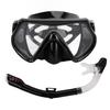 Adults Adjustable Snorkeling Set Snorkel Goggle Breathing Tube Set Adults Snorkeling Gear for Swimming Training