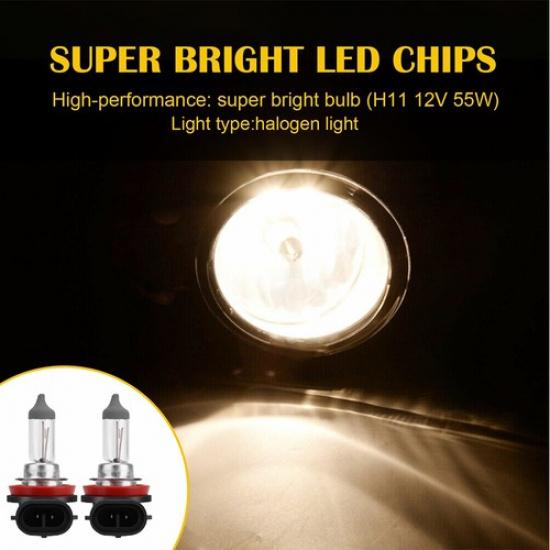 Pair LED Fog Light Lamps For Infiniti G37 Coupe And Convertible JX35 QX60 M35 B