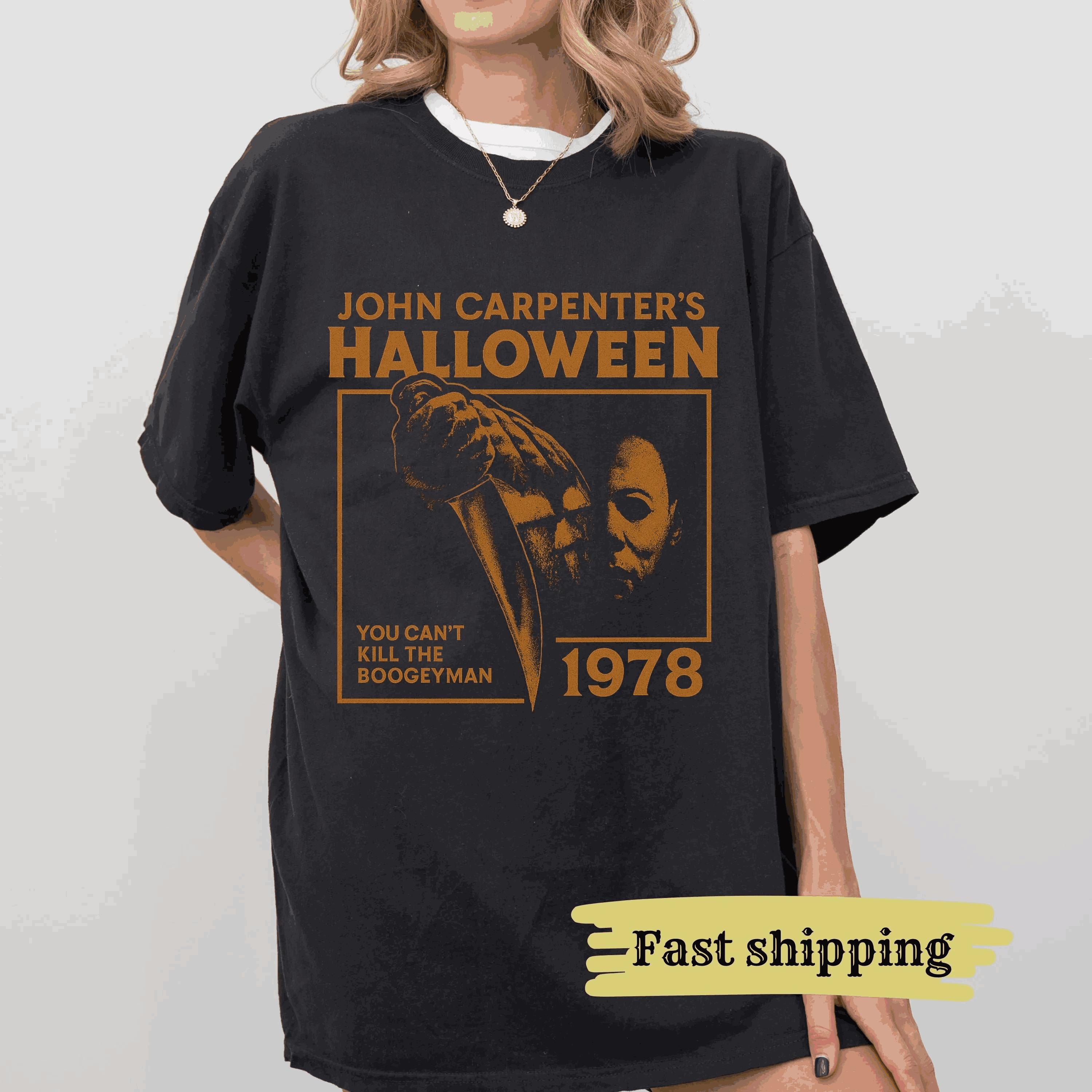 Halloween 1978 Michael Myers Horror Movie Graphic Print T-Shirt Men Women John Carpenter Horror Slasher Movie Franchise Loose Casual Oversized Top 4XL