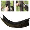 Camping Single Hammock Portable Outdoor AntiMosquito Hammock Camping Hiking Backpacking Survival(Dark Green )