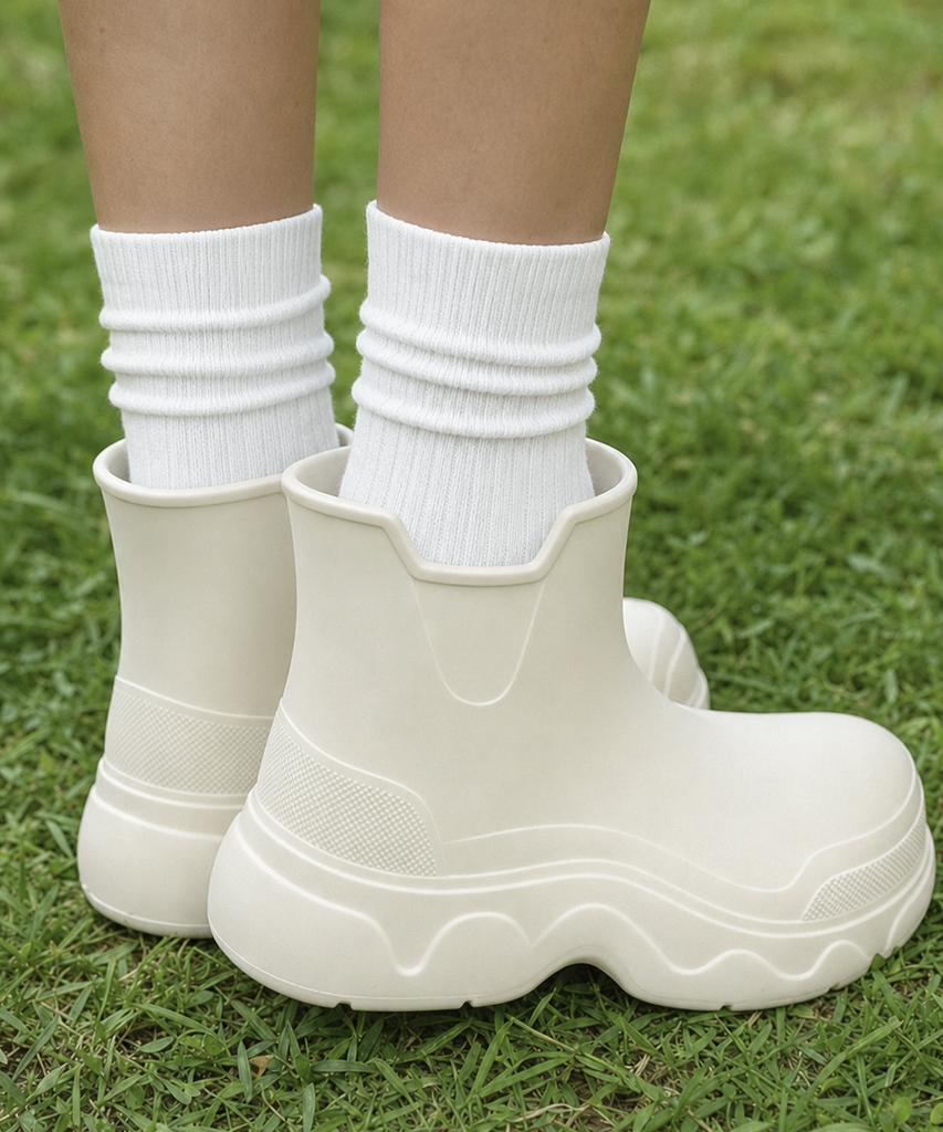 Nassau Evelynn Rain Boots (Ivory)