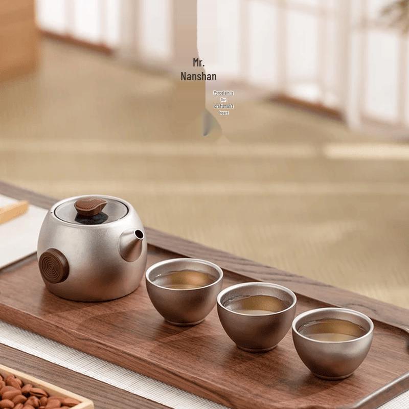 Mr. Nanshan Pure Titanium Portable Kung Fu Tea Set