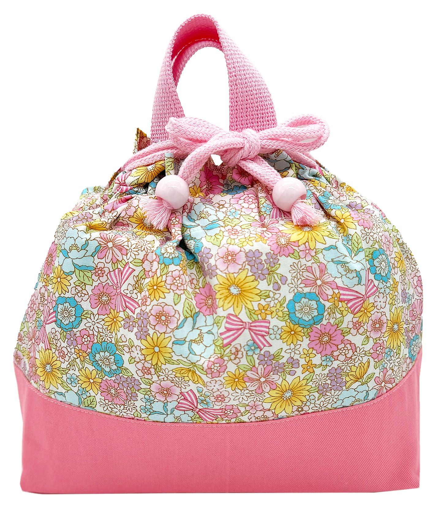 

Магазин Сумка-холодильник Сумка-холодильник на шнурке для обеда Сумка-холодильник Простая Сделано в Японии Ручная работа для девочек Мотив Розовая лента Цветок PK cool [Ювелирные изделия M]