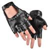 Unisex Fingerless Rivet Gloves for Street Dance, Breakdance, and Hip Hop Performances