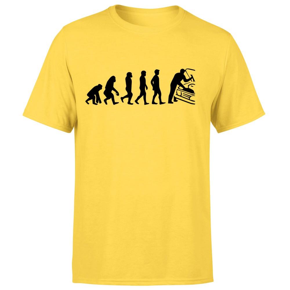 Mechanic Evolution Unisexs T Shirt Funny Car Garage Repair Engineer Retro Tee Top