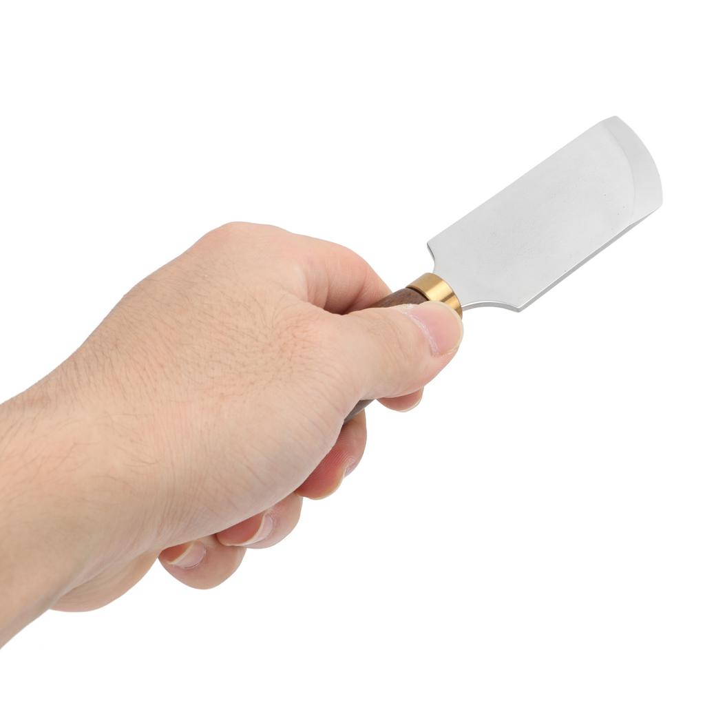 Leather Cutting Knife DIY Bevel Leather Craft Edge Skiving Knife With Wooden Handle Leather Working Tools