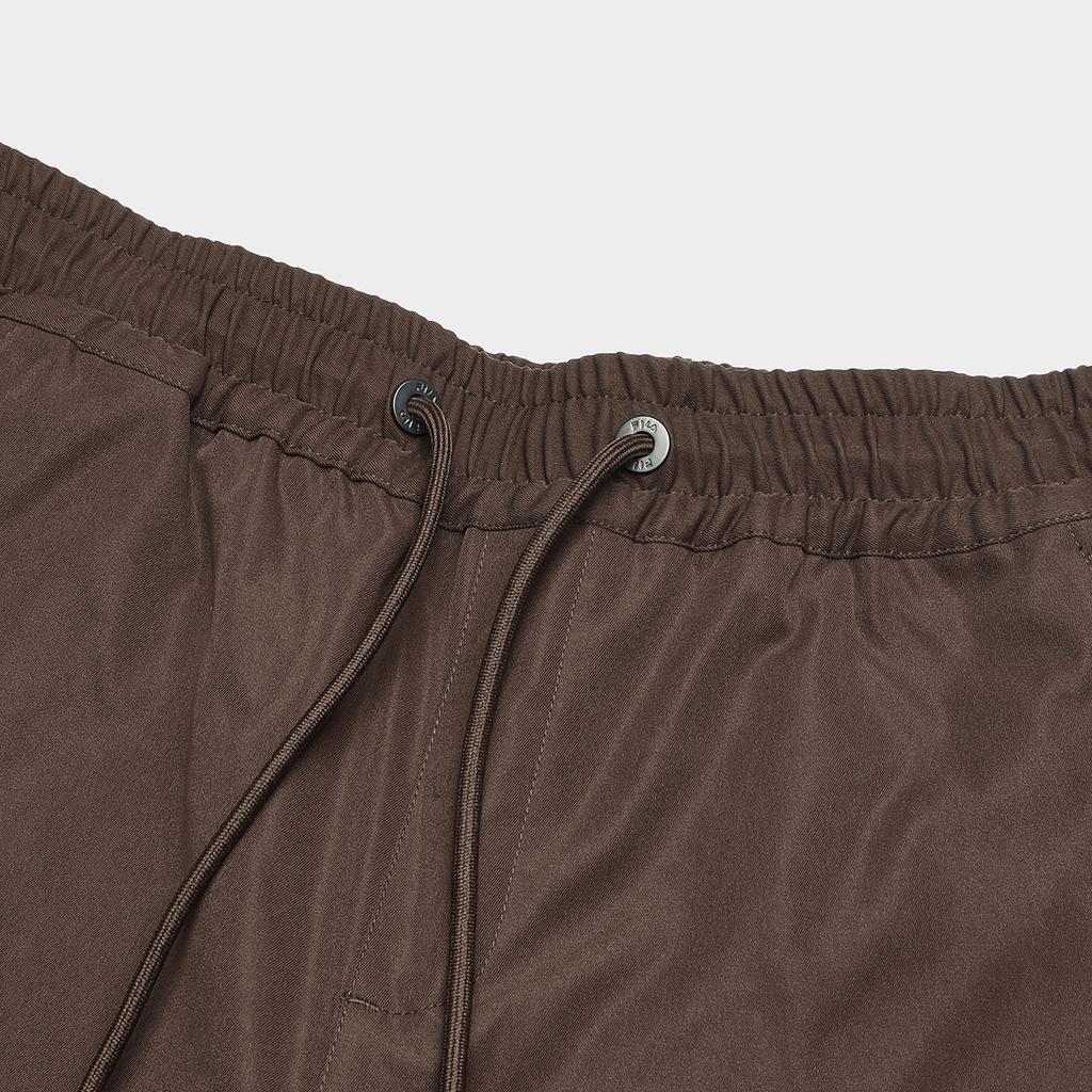 Fila Solid Color Multi-Pocket Straight Leg Woven Casual Pants Women Pants Dark-Brown F11W349802F-BN