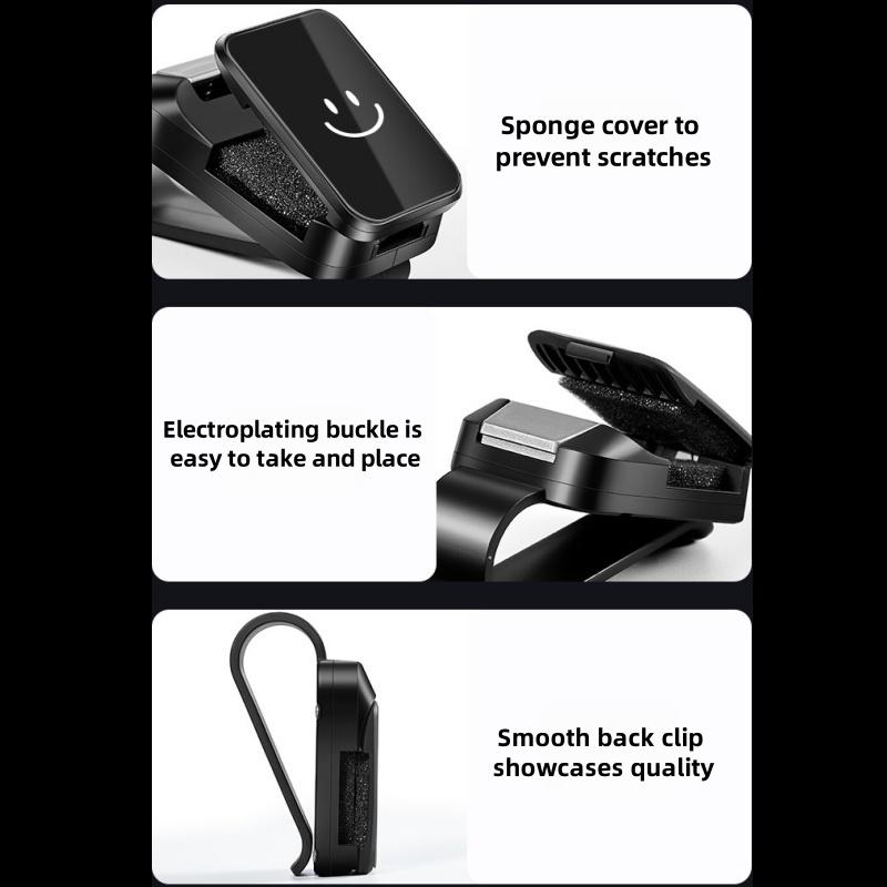 Auto-Brillenhalter-Clip - Langlebiges ABS-Harz, Einfache Montage für alle Fahrzeugmodelle, Hält Modebrillen sicher & sichtbar an