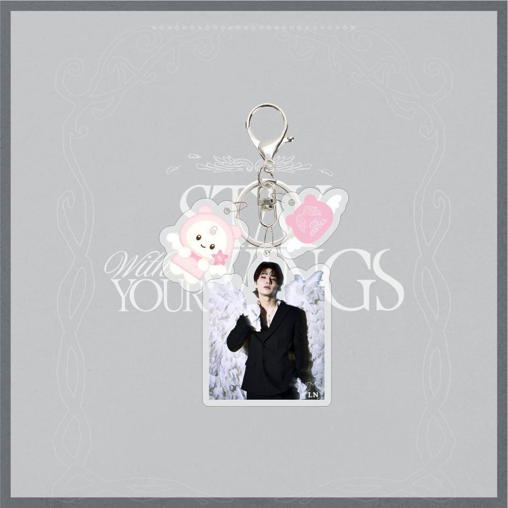 Neuer 26 Jahre Stray Kids SKZOO Niedlicher Acryl Schlüsselanhänger Stay with Your Wings FELIX HYUNJIN Zubehör Tasche Schlüsselanhänger