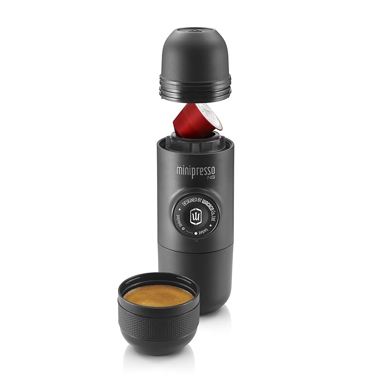 

[Genuine product] WACACO Minipresso NS, Portable Espresso Machine, Compatible with Nespresso Original Capsules and Compatible Capsules, Travel Coffee