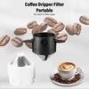2 Sets Pour Over Coffee Dripper 304 Stainless Steel Foldable Reusable Efficient Filteration Coffee Filter for Travel Camping Home
