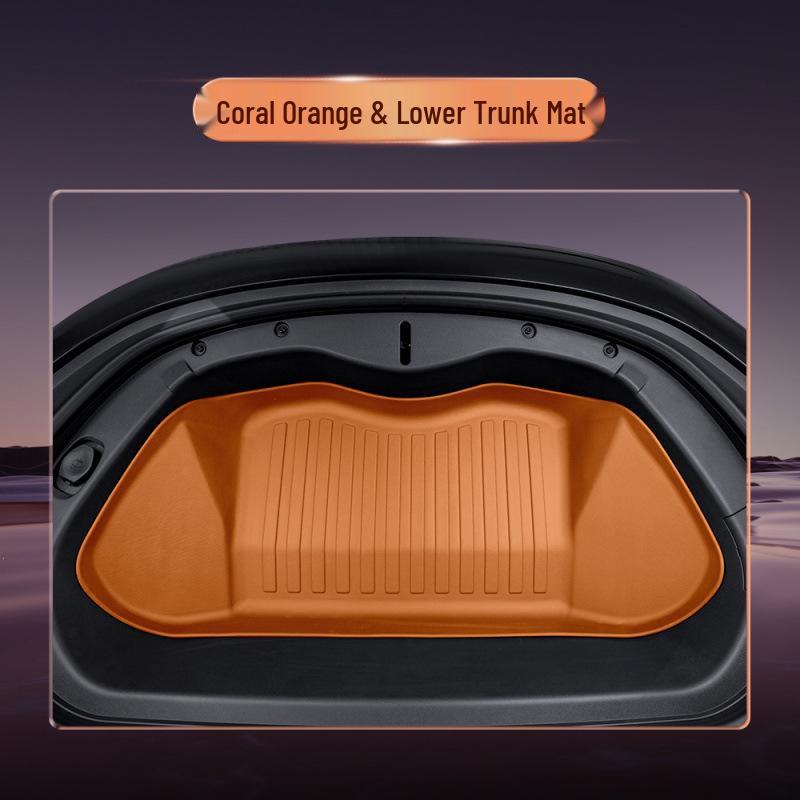 Vehicle-Specific YU7 TPE Floor Mats: Fully Enclosed, Matches Original Car Interior Color