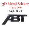 Car Front Grliie Badges 3D Metal ABT Emblem Body Trunk Decor Stickers Accessories For S Sline Quattro S6 S7 S8 A4 TTRS A6L RS