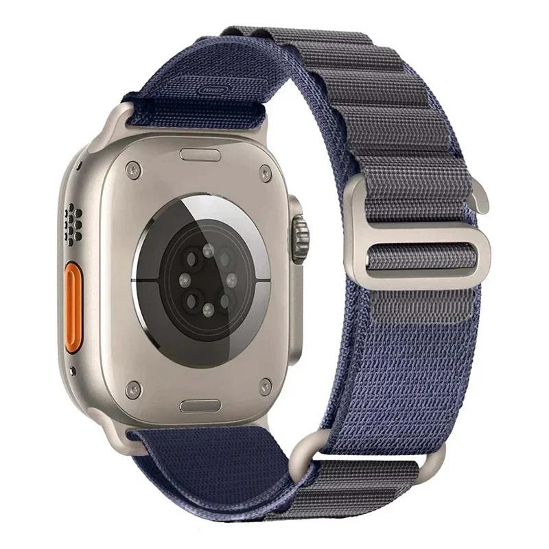 Alpine Strap for Apple Watch Bands 44mm 40mm 49mm 45mm 41mm 38 42mm Nylon Bracelet Iwatch Ultra 2Series 10 9 3 4 5 6 7 8 SE Band